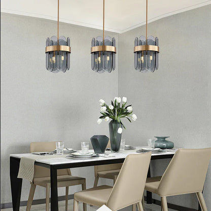 DecorBites™ Glass Chandelier for Ceiling: Elegant Lighting Solution for Dining Table