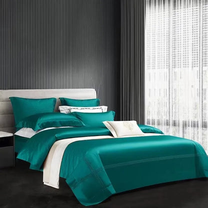 Decobites 1000TC Egyptian Cotton Luxury Hotel Bedding Set: Duvet Cover, Sheet Set, Pillowcases