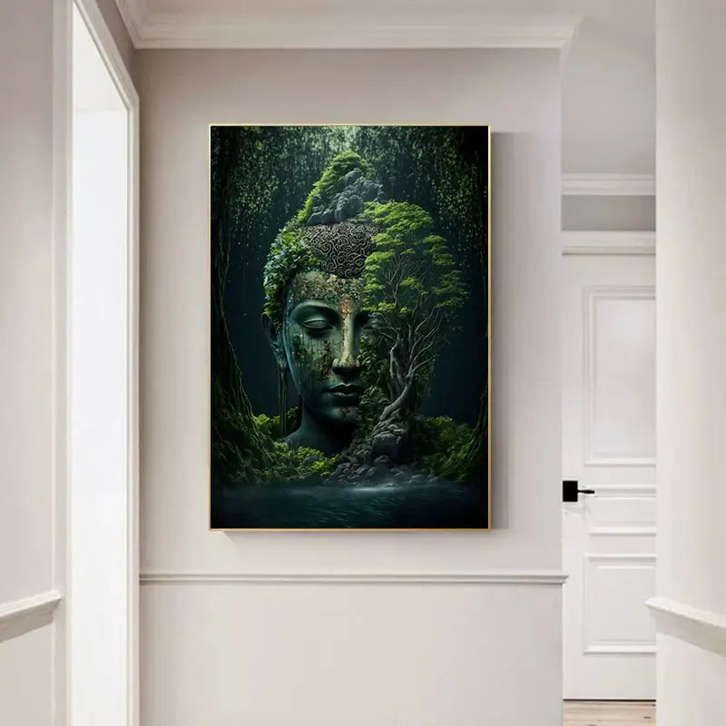 Decorbites™ Vintage Buddha-Leinwanddruck für die Wohnraumausstattung