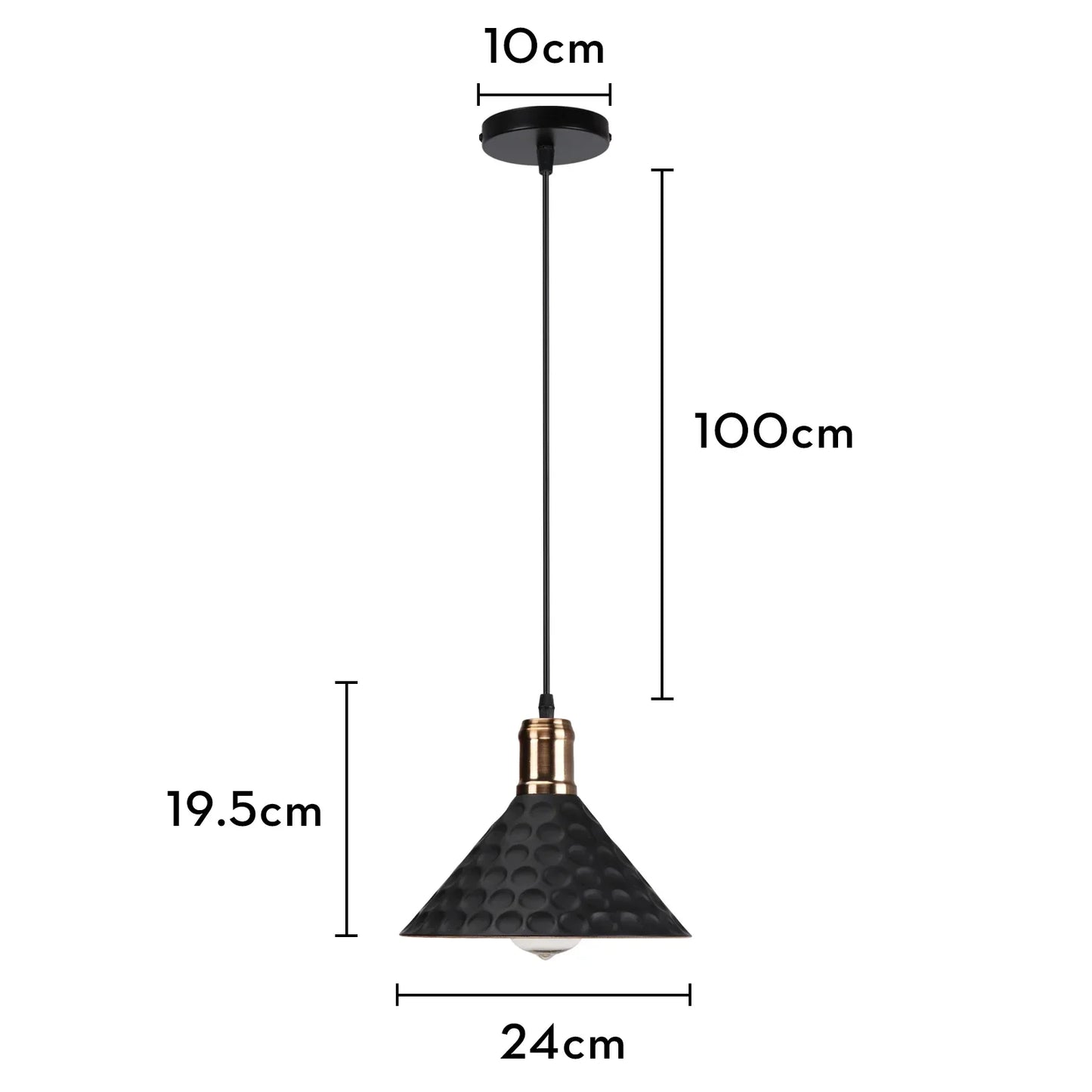 DecorBites™ Iron Pendant Light for Dining Room, Kitchen, and Bedroom