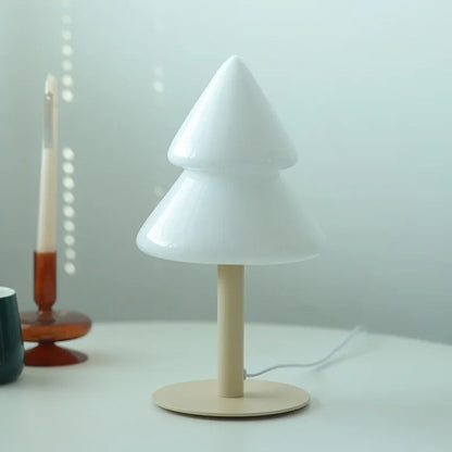 DecorBites™ Christmas Tree Glass Table Lamp for Living Room & Bedroom Decor