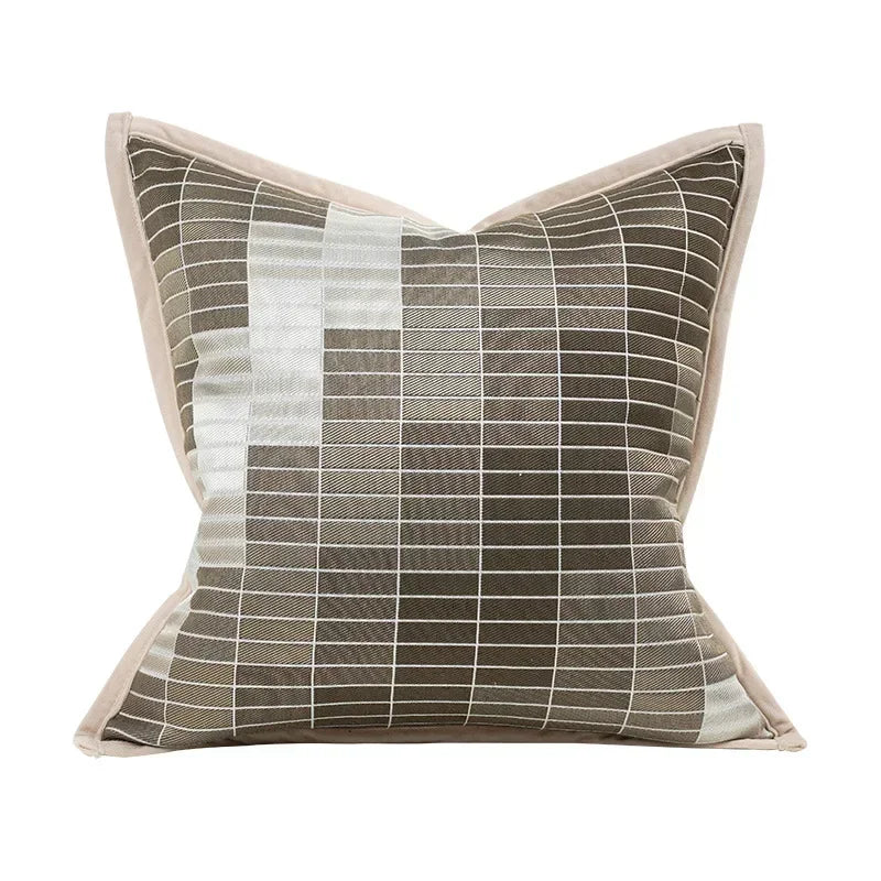 غطاء وسادة هندسي من ديكوربايتس™، وسائد زخرفية فاخرة وعصرية