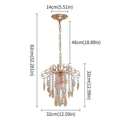 Lámpara colgante LED de cristal DecorBites™, moderna lámpara de techo tipo araña para sala de estar