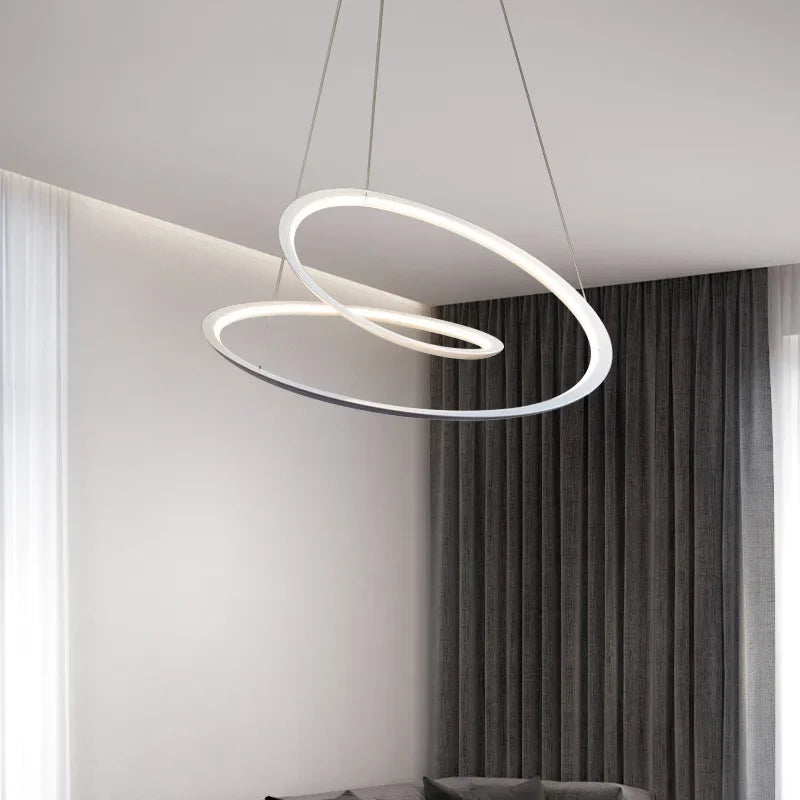White LED Round Chandelier