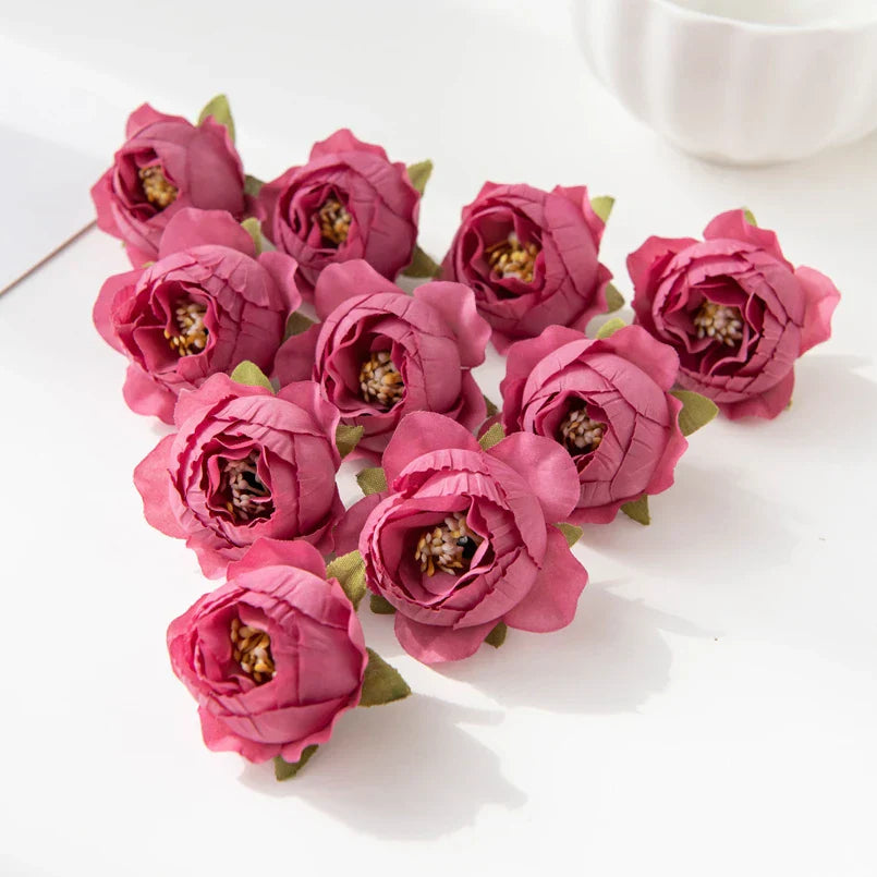 DecorBites™ Artificial Flowers Wedding Christmas Decoration Home Scrapbooking Bridal Accessories