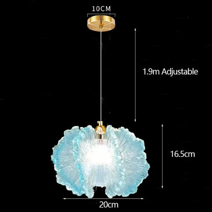 Nordic French Cream Acrylic Flower Pendant Light