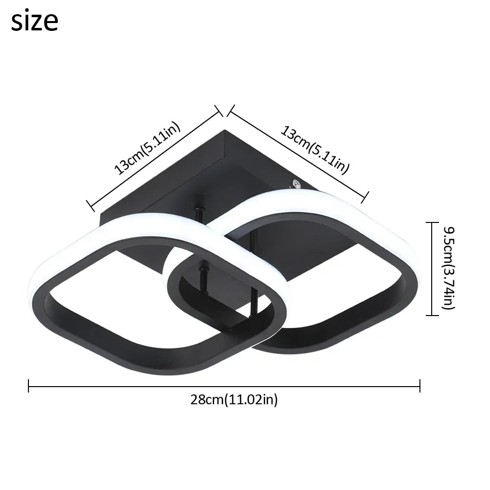 ثريا أكريليك LED من DecorBites™ بتصميم بسيط لغرفة الطعام