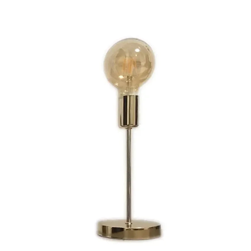 DecorBites™ Golden Modern LED Bedside Lamp for College Dorm Study Desk