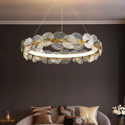 DecorBites™ LED Flower Design Ceiling Chandelier for Modern Living Room Bedroom Dining Area