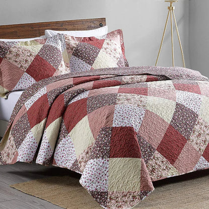 Decobites Lightweight Quilt Bedding Set with Pillow Shams