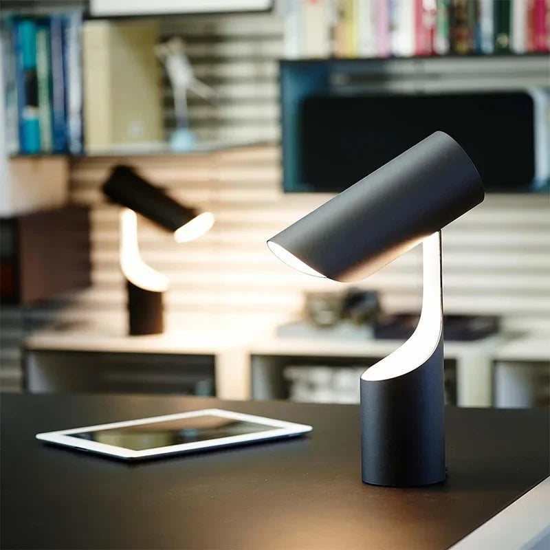 DecorBites™ Black Foldable Desk Lamp | Nordic Minimalist Design for Bedroom, Study & Sofa