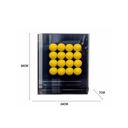 Adorno de bola geométrica abstracta acrílica DecorBites™ en marco decorativo para pintura