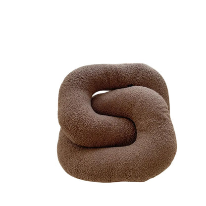 DecorBites™ Kids Comfort Knotted Cushion: Handmade & Bendable for Couch, Bed, Car, Office.