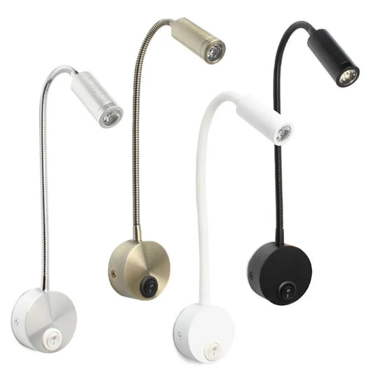 DecorBites™ LED Bedside Wall Sconces 3W Reading Lamp Night Light Fixture