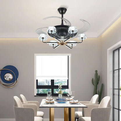 DecorBites™ Chandelier Ceiling Fan with Remote Control Light Fixture