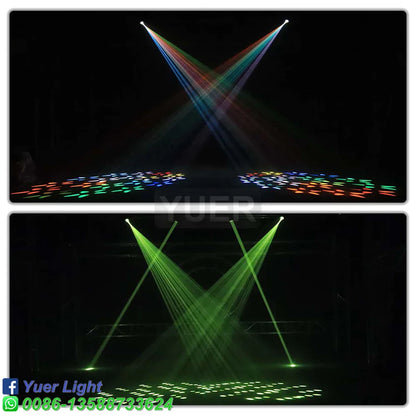 DecorBites™ 100W Mini Beam RGBW 4in1 LED Moving Head Light - DMX Control Disco Spotlight