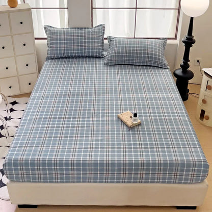 DecorBites™ Japanese Style Thick Fitted Sheet for Queen/King Bed