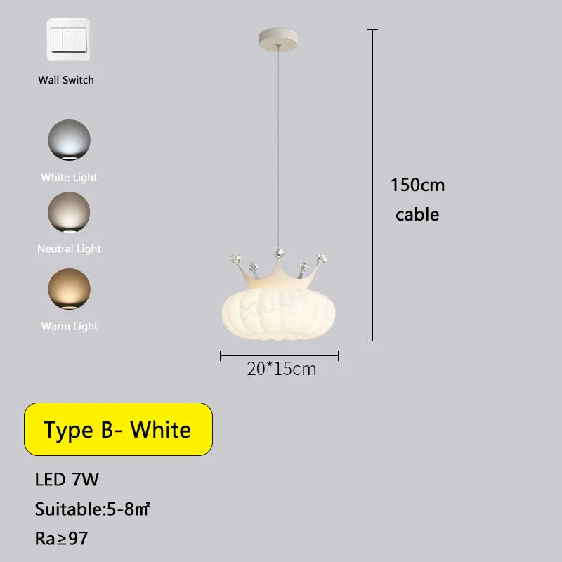 Gold Cloud Pendant Light For Childrens Room