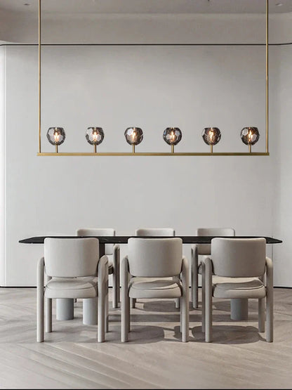 DecorBites™ Black Bronze Copper Crystal Chandelier Lights for Kitchen Island Dining Decor