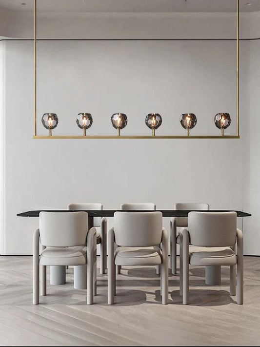 DecorBites™ Black Bronze Copper Crystal Chandelier Lights for Kitchen Island Dining Decor