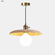 Aluminum LED Pendant Light Travertine E27 Base