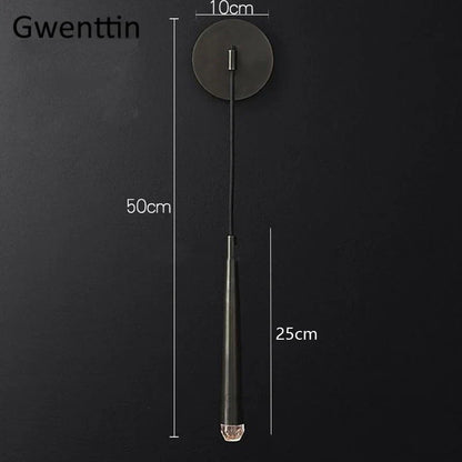 Aplique de pared DecorBites™ Crystal Water Drop para baño y dormitorio, con luz LED dorada para espejo.