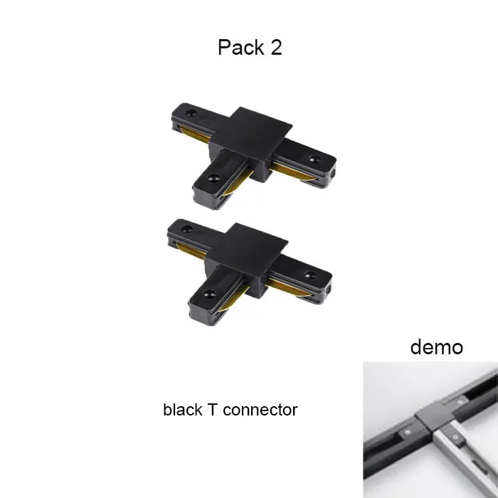 DecorBites™ Aluminum Track Rails for LED Spotlights with T-L Connector