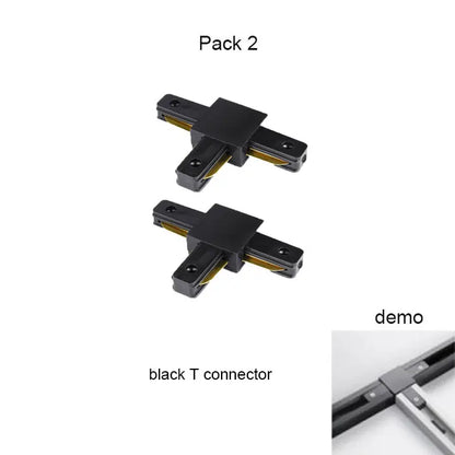DecorBites™ Aluminum Track Rails for LED Spotlights with T-L Connector