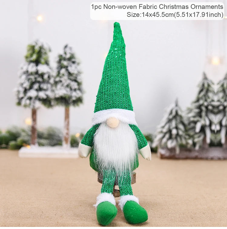 Gnome Christmas Faceless Doll Merry Christmas Decorations for Home 2024 Christmas Ornament Xmas Navidad Noel Gifts New Year 2025