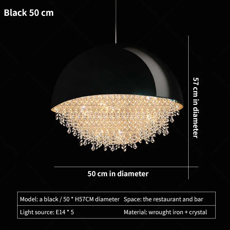DecorBites™ Crystal Chandelier: Nordic Luxury Lighting for Living Room, Bedroom, and Dining Area