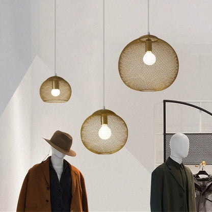 ثريا DecorBites™ LED بتصميم قفص الطيور الذهبي لإضاءة أنيقة في المطاعم والمطابخ والمتاجر