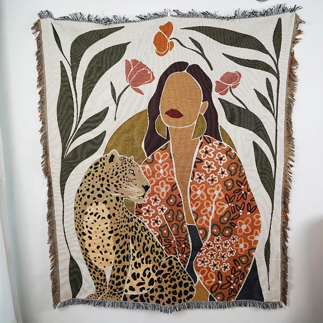 Gothic Cotton Throw Blanket