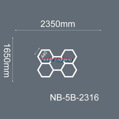DecorBites™ 6500K LED Hexagrid System for Workshop, Gym, Studio - 2 Year Warranty