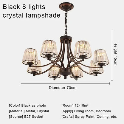 Lámparas de techo tipo araña de cristal DecorBites™ para espacios de vida modernos