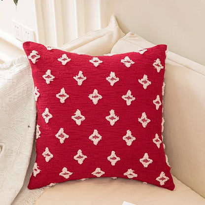 DecorBites™ Houndstooth Cushion Cover 30x50cm Black and White Bow Waist Pillow Case