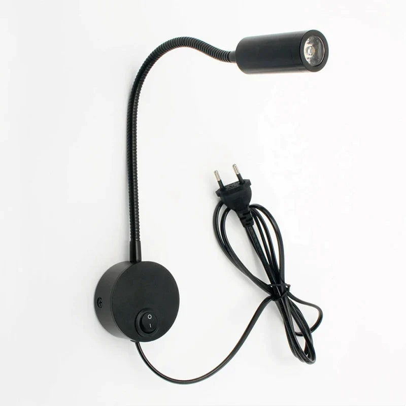 DecorBites™ Bronze Gooseneck LED Wall Lamp Bedroom Bedside Sconce Spot Lighting