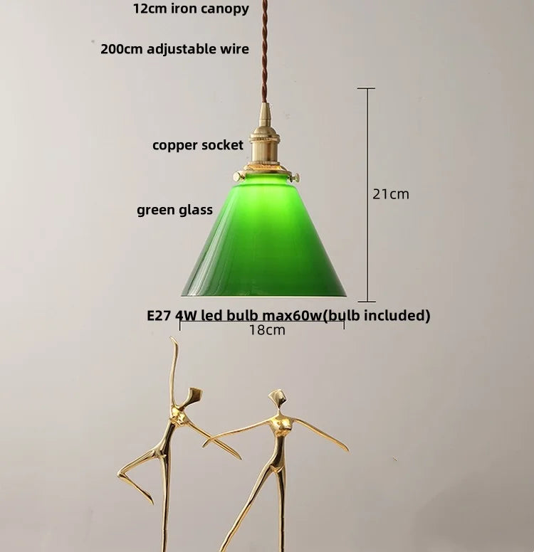 DecorBites™ Clear Glass LED Pendant Lamp Modern Nordic Style Adjustable Hanging Light