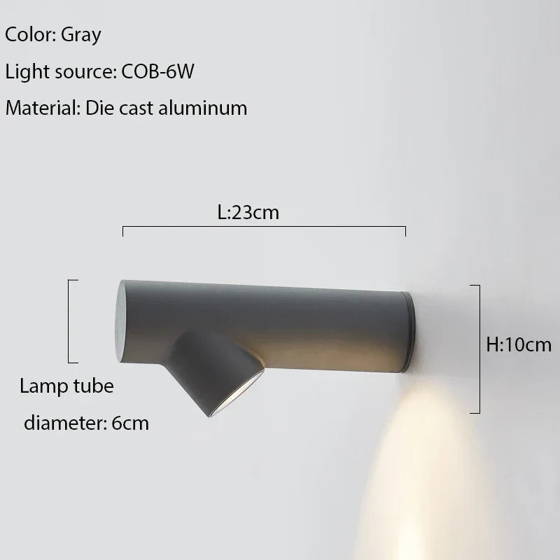 DecorBites™ LED Wall Sconce: Aluminum Creative Indoor Outdoor Lamp for Living Room Bathroom