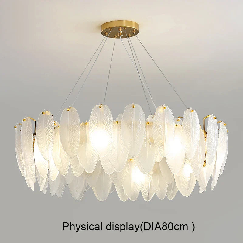 Decorbites™ Lámpara de Colgante LED de Pluma de Oro para Decoración del Hogar
