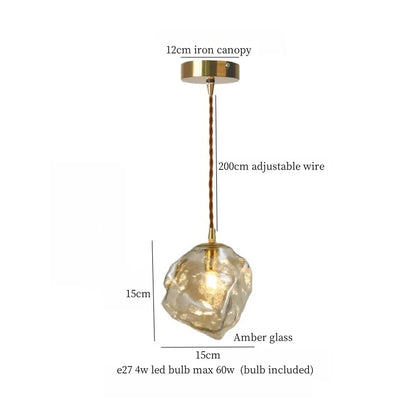 Decorbites™ Lava-Glas-LED-Hängeleuchte: Vintage-Hängelampe für Schlafzimmer, Wohnzimmer, Esszimmer