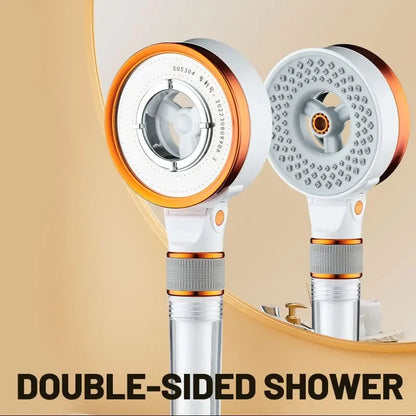 DecorBites™ Dual Sided High Pressure Showerhead - 3 Modes, Water Saving
