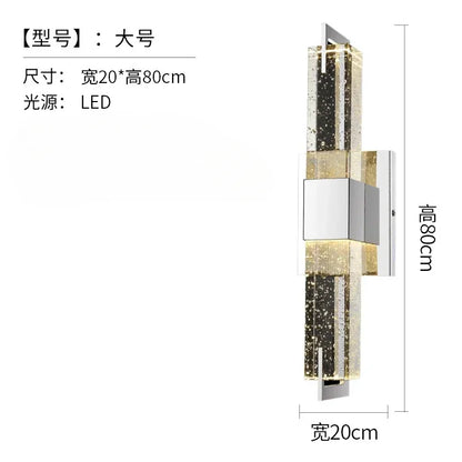 DecorBites™ Bubble Crystal LED Wall Lamp: Modern Bathroom Living Room Bedroom Sconce Lighting