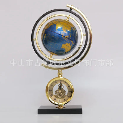 DecorBites™ Clock Globe Decoration: Elegant Office & Living Room Home Decor