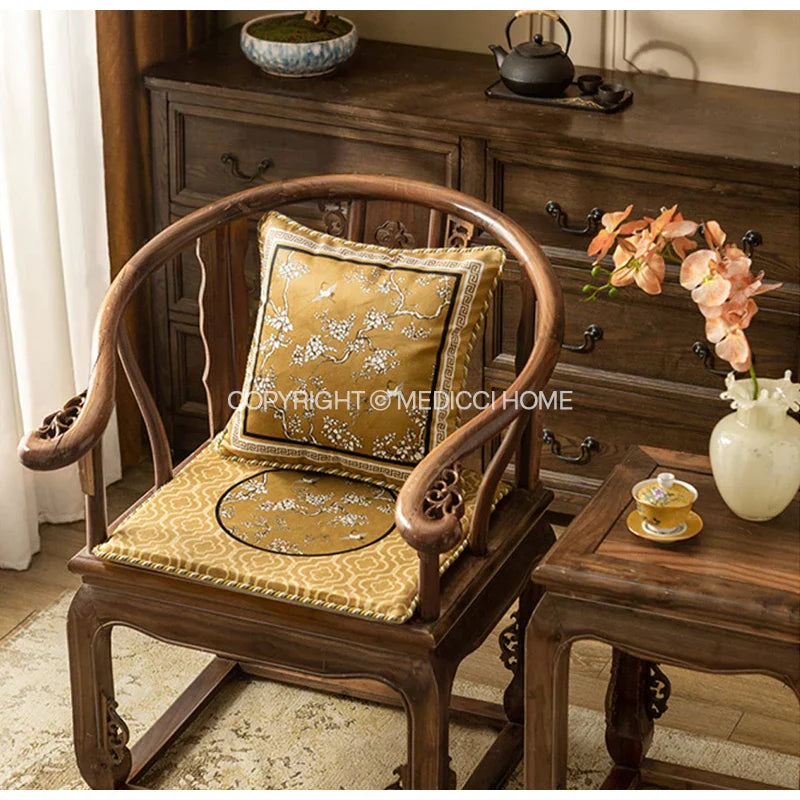 Funda de almohada lumbar DecorBites™ con diseño de grullas, pájaros y ramas, 30 x 50 cm