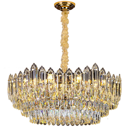 DecorBites™ Crystal Chandelier: Modern Light Luxury for Living Room, Bedroom, Dining Room