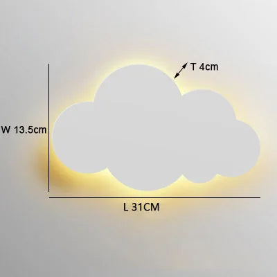 DecorBites™ Cloud Wall Light: Modern Nordic LED Bedside Lamp for Children's Room