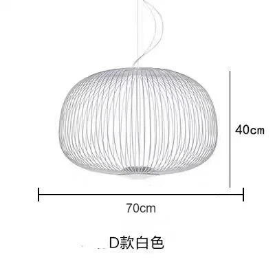 Spokes Birdcage Pendant Light in Polished Chrome