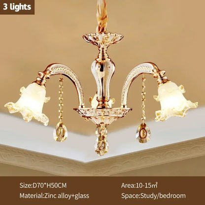 Lámpara de techo de cristal DecorBites™ para salas de estar modernas de lujo y vestíbulos de hoteles