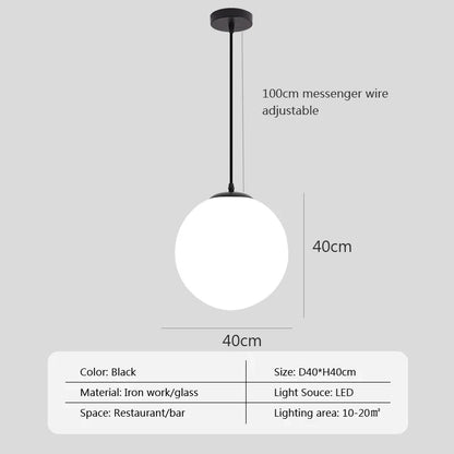 DecorBites™ Glass Ball Pendant Lights: Elegant Globe Hanging Lamps for Home, Restaurant & Bar.