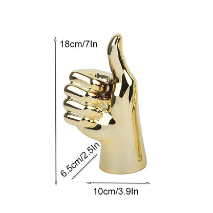 DecorBites™ Hand Love Gesture Figurine Sculpture Home Desktop Decor